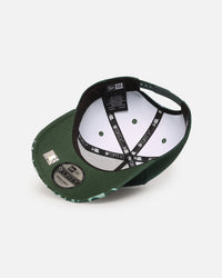 New Era Boston Celtics 'Sundyed Flames' 9FORTY A-Frame Snapback Pine Green