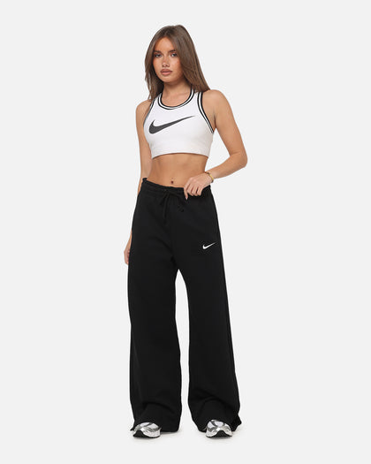 Nike Women's Sportswear Phoenix Fleece High Waisted Wide Leg Sweat Pants Black/Sail