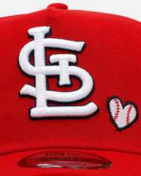 New Era St. Louis Cardinals 'Baseball Hearts' 9FORTY A-Frame Snapback Official Team Color