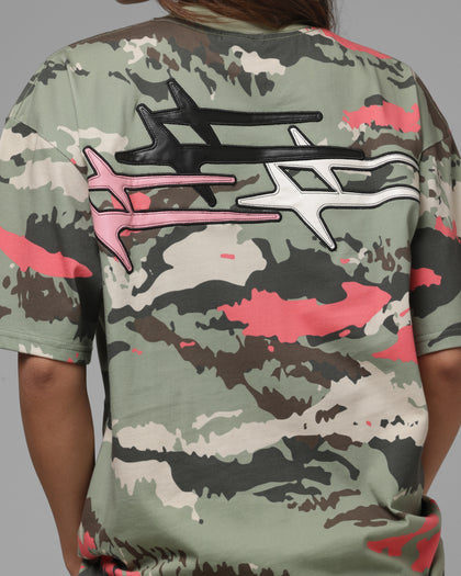 Loiter Hybrid Patch T-Shirt Camo