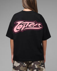Loiter Jet Stream Chenille T-Shirt Black