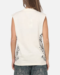 Ed Hardy Dragon Muscle T-Shirt Off White