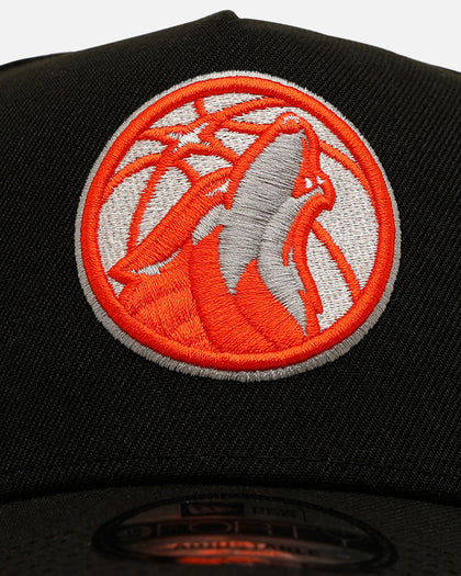New Era Minnesota Timberwolves 'NBA Dia De Los Muertos' 9FORTY A-Frame Snapback Black/Orange