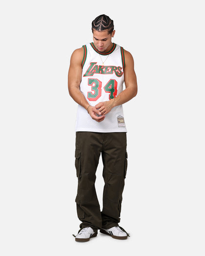 Mitchell & Ness Los Angeles Lakers Shaquille O'Neal 'Viva Mexico' '96-97 Swing Jersey White/Green