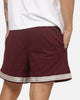 Adidas Warp Knit Shorts Maroon