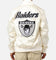 Pro Standard Las Vegas Raiders Pinstripe Satin Jacket Eggshell/Yellow