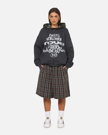 Mitchell & Ness Los Angeles Lakers World Tour Hoodie Washed Black