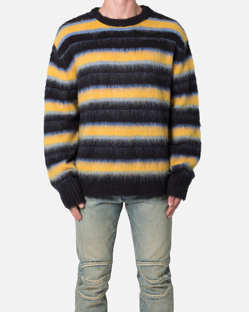 MNML Striped Mohair Sweater Black