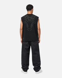 Saint Morta Renaissance Muscle T-Shirt Washed Black