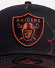 New Era Las Vegas Raiders 'Spider Web' 9FORTY A-Frame Snapback Black/Orange