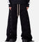 MNML Wide Panel Side Snap Pants Black