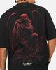 Saint Morta Divine Duty Mock Neck T-Shirt Black
