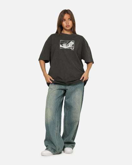 Key Street Twotone T-Shirt Black Wash