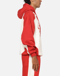 Carre Sport C Hoodie Off White/Red