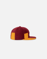 New Era Atlanta Braves 'Maroon Patchwork Corduroy' 59FIFTY Fitted Maroon/Yellow