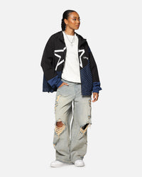 Carre Star Shooter Windbreaker Jacket Black/Blue