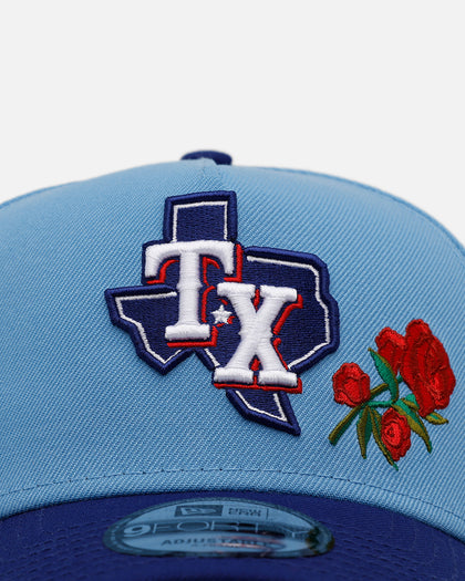 New Era Texas Rangers 'Rose Emblem' 9FORTY A-Frame Snapback Official Team Color