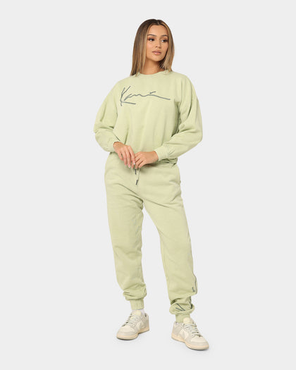 Karl Kani Women's Signature Washed Crewneck Dusty Green