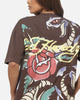 Ed Hardy Serpent T-Shirt Washed Brown