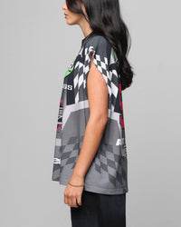 Loiter Motorsport Muscle T-Shirt Grey/Multi-Coloured