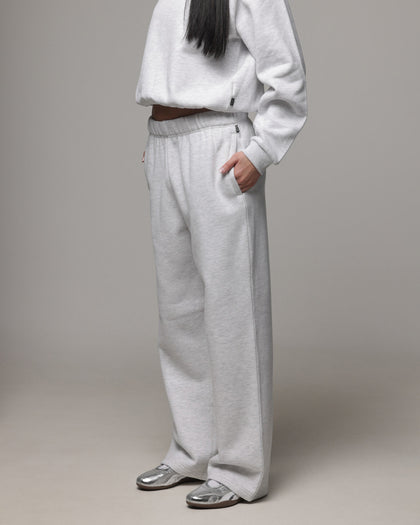 American Thrift Women's Straight Leg Trackpants Grey Heather