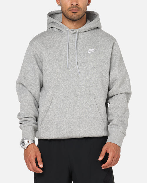Nike Club Pullover Fleece Hoodie Dark Grey Heather