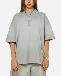 Mitchell & Ness Chicago Bulls Big Oversized Logo T-Shirt Neutral Grey