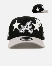 New Era Atlanta Braves 'Stars' 9FORTY A-Frame Snapback Black/Grey