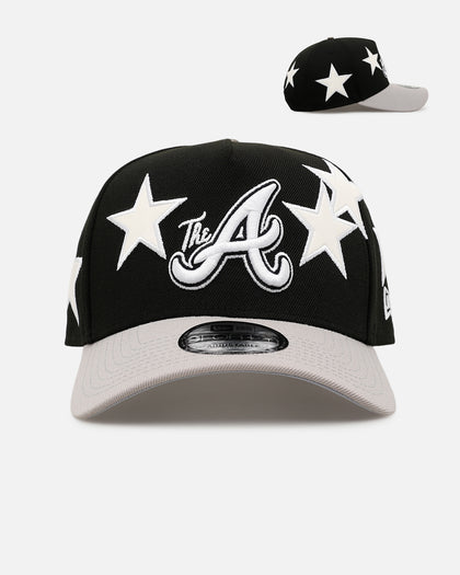 New Era Atlanta Braves 'Stars' 9FORTY A-Frame Snapback Black/Grey