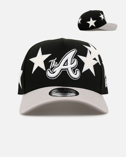 New Era Atlanta Braves 'Stars' 9FORTY A-Frame Snapback Black/Grey