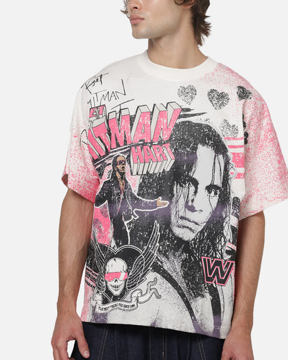 Culture Kings X WWE Bret 'The Hit Man' Hart All Over Print T-Shirt White