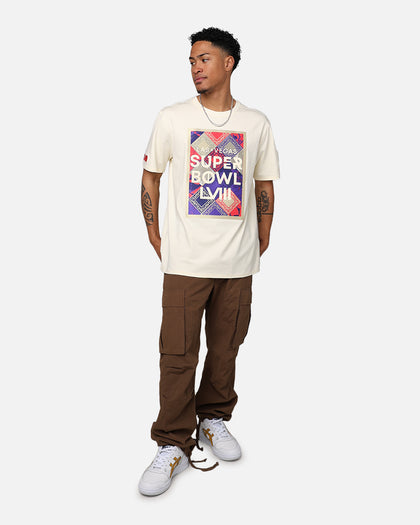 Pro Standard NFL Las Vegas Super Bowl LVIII Box Logo T-Shirt Eggshell