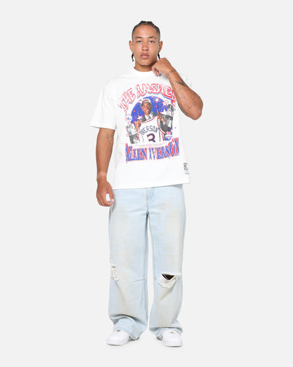 Mitchell & Ness Allen Iverson Star Burster T-Shirt Vintage White