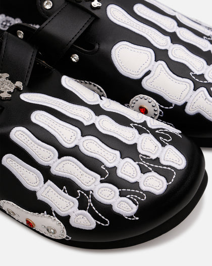 Octavious Marks Onyx Leather Clogs Black