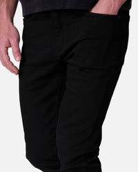 MNML Skinny Raw Jeans Rinsed Black