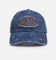 Von Dutch Distressed Zigzag Dad Strapback Cap Navy