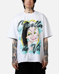 73Studio Disney Cruella De Vil Airbrush T-Shirt White
