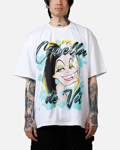 73Studio Disney Cruella De Vil Airbrush T-Shirt White