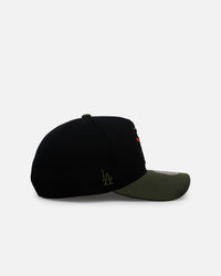 Mitchell & Ness Los Angeles Dodgers 'Olive Cargos' Pro Pinch Snapback Olive/Black