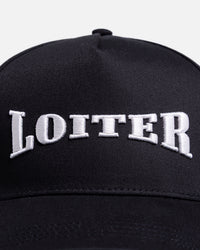 Loiter Retro Snapback Black