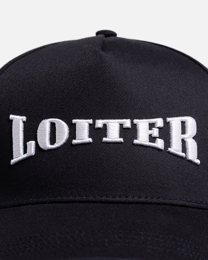 Loiter Retro Snapback Black