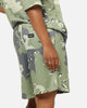 Carre Sideline Basketball Shorts Green Camo