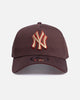 New Era New York Yankees 'Choc Cherry' 9FORTY A-Frame Snapback Dark Brown