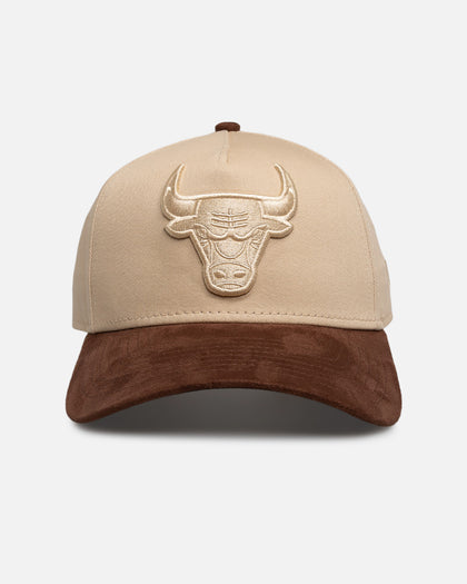 New Era Chicago Bulls 'Oat Walnut Suede' 9FORTY A-Frame Snapback Brown