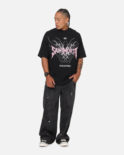 Saint Morta Fallen Tribal Boxy T-Shirt Black