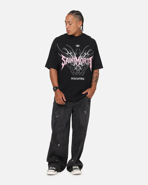 Saint Morta Fallen Tribal Boxy T-Shirt Black