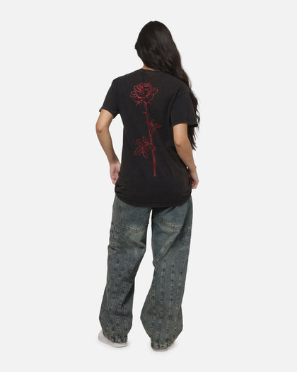 XXIII Rose T-Shirt Black/Red