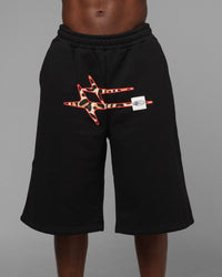 Loiter Hybrid Premium Shorts Black/Leopard
