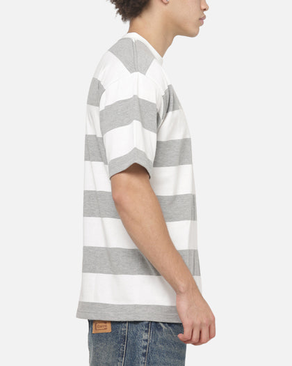 Carre Shoegaze Stripe T-Shirt Grey Marle