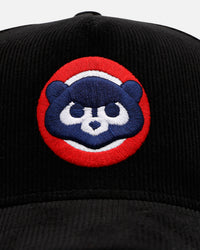 New Era Chicago Cubs 'Black Cord' 9FORTY A-Frame Corduroy Snapback Black